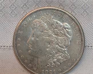 1921 Morgan Silver Dollar