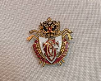 Antique Cannes Golf Club Badge