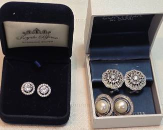 Sterling Silver Earrings Lot