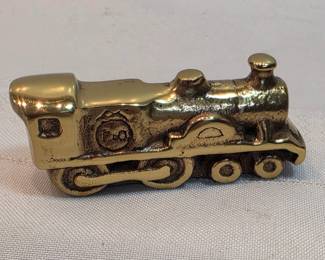Brass Train Paperweight