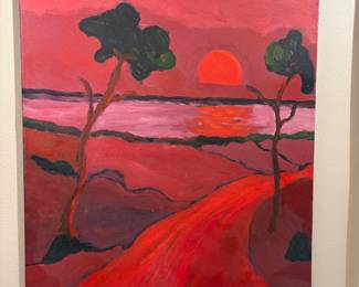 Jen Duquoc - Chemin de Crepuscule - 25 5/8 inches high x 21 1/4 inches wide - Item 5 - WP