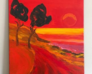 Jean Duquoc - Une musique de silence sur un chemin de lumière - 31 7/8 high x 25 5/8 wide - item 13