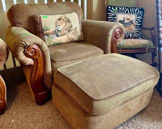 PRESALE ITEM #13 - Chair and Ottoman  -  $26