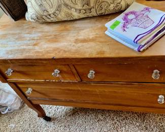 PRESALE ITEM #11 - Oak Three Drawer Chest  -  $80