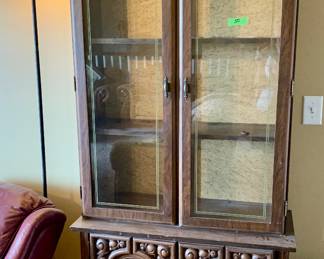 PRESALE ITEM #18 - Display Cabinet with Storage on Bottom  -  $50