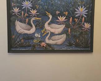 A painting on fabric from Bali