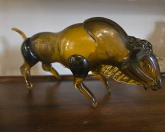 Murano glass bull