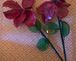 Murano glass flowers