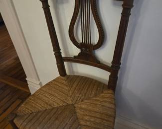 lyre backed chair