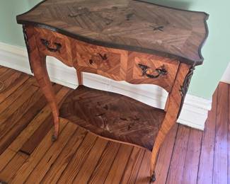 French inlay table