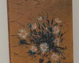 Signed and dated "palette knife " painting. 