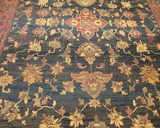 Persian style area rug, machine made
