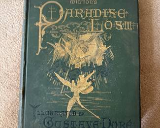 1885 edition "Paradise Lost" with illustrations