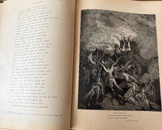 1885 edition "Paradise Lost" with illustrations