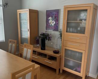Danish modern side board and China cabinets 