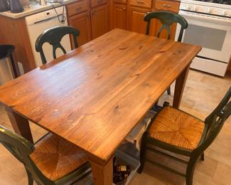 Pottery Barn table and 4 chairs 