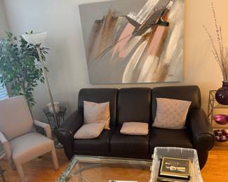 Leather sofa