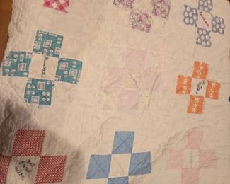 Completed vintage quilt