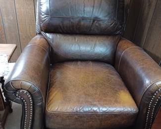 Leather recliner