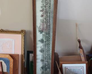 Lots of artwork and empty frames