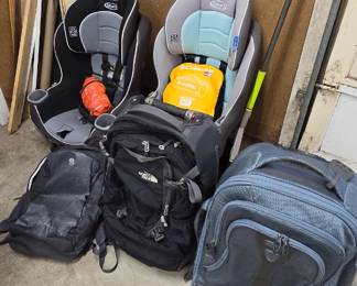 Car seats and luggage