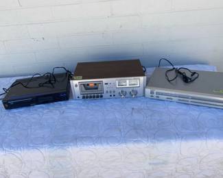 Yamaha Tuner, Sanyo Cassette Deck And Sony Cd Player