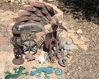 Metal And Stone Rustic Decor