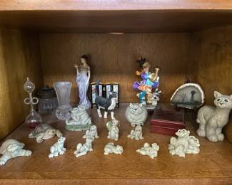 Miniature Figurines And Shelf Decor