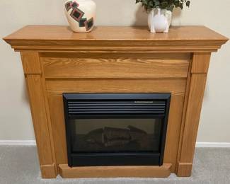 Symphony Electric Fireplace, Pottery And Vase