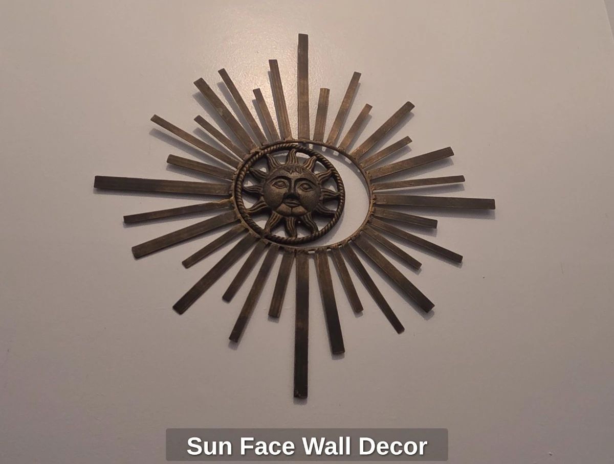 Sun Face Wall Decor