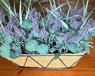 Faux Lavender and Eucalyptus Arrangement