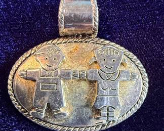 Bost Sterling Silver Children Pendant
