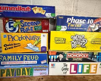 Assorted Board Games Collection