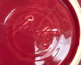 Homer Laughlin Fiesta Ware Berry Bowls and Cups in Cinnabar