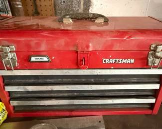 Craftsman 3 Drawer Red Metal Toolbox
