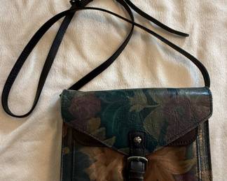 Patricia Nash Floral Leather Crossbody Bag