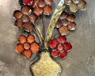 Metal Floral Bouquet Wall Art