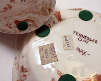 Tennessee Clay "Max -" Marbled Pitcher and Bowl Set