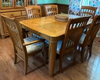 Mission Style Oak Dining Set