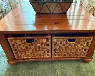 JDI A Klausner Company End Tables and Coffee Table with Baskets