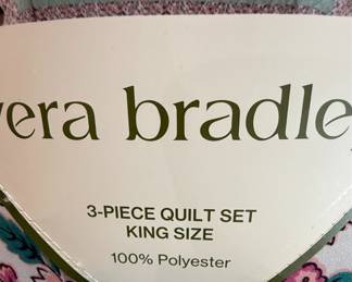 Vera Bradley 3-Piece Quilt Set King Size