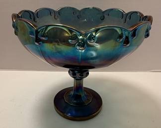 Indiana Glass Garland Carnival Glass Compote