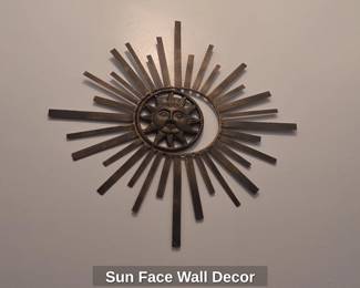 Sun Face Wall Decor