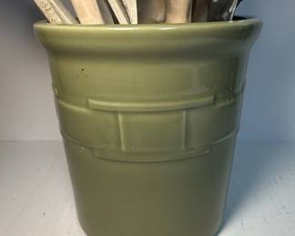 Longaberger Woven Traditions Sage Green Utensil Holder
