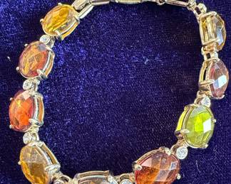 Multi-Gemstone and Diamond Bracelet Style
