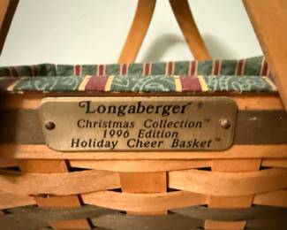 Longaberger "Holiday Cheer Basket" 1996 Edition