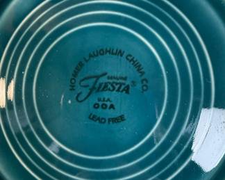 Homer Laughlin "Fiesta" Turquoise Dinnerware Set