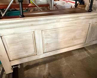 Shabby Chic Style Full Size Headboard and Footboard