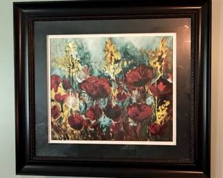 Poppies Floral Still Life Framed Print