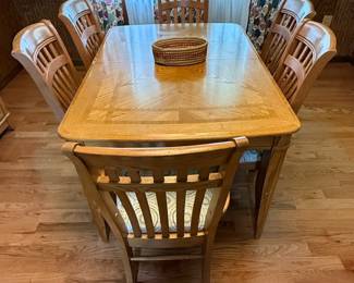 Mission Style Oak Dining Set